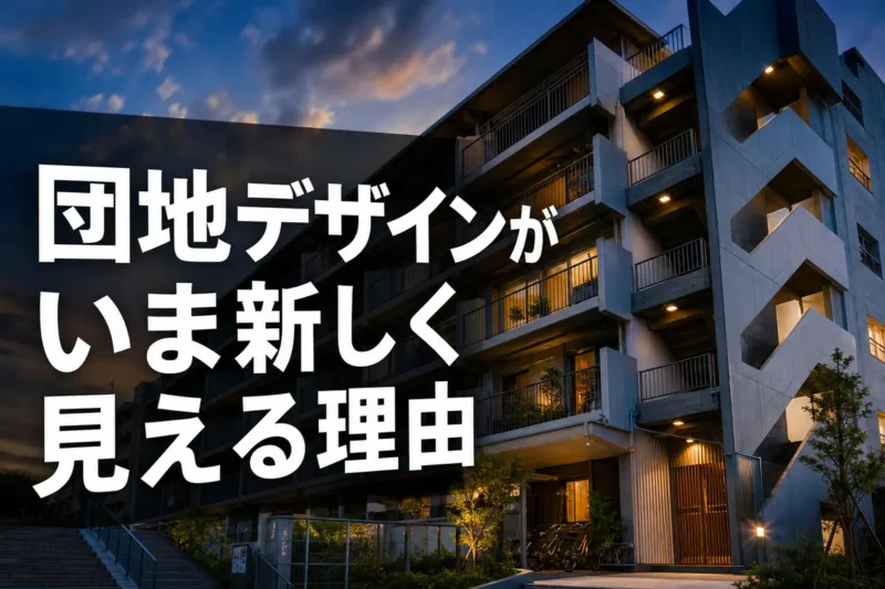 団地デザインがいま新しく見える理由