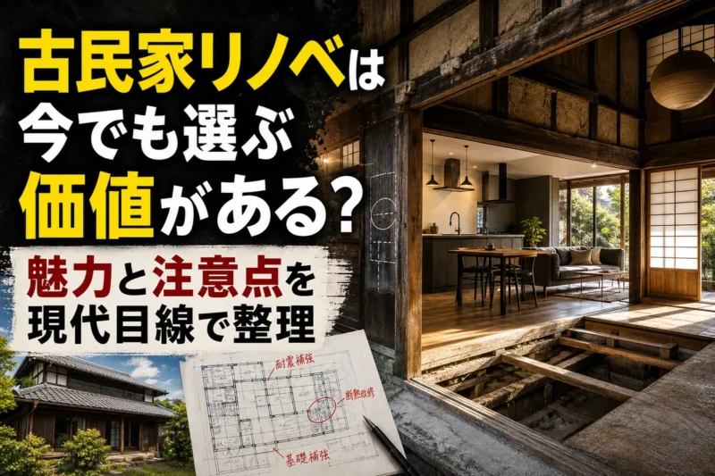 古民家リノベは今でも選ぶ価値がある？魅力と注意点を現代目線で整理