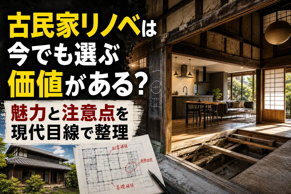 古民家リノベは今でも選ぶ価値がある?魅力と注意点を現代目線で整理