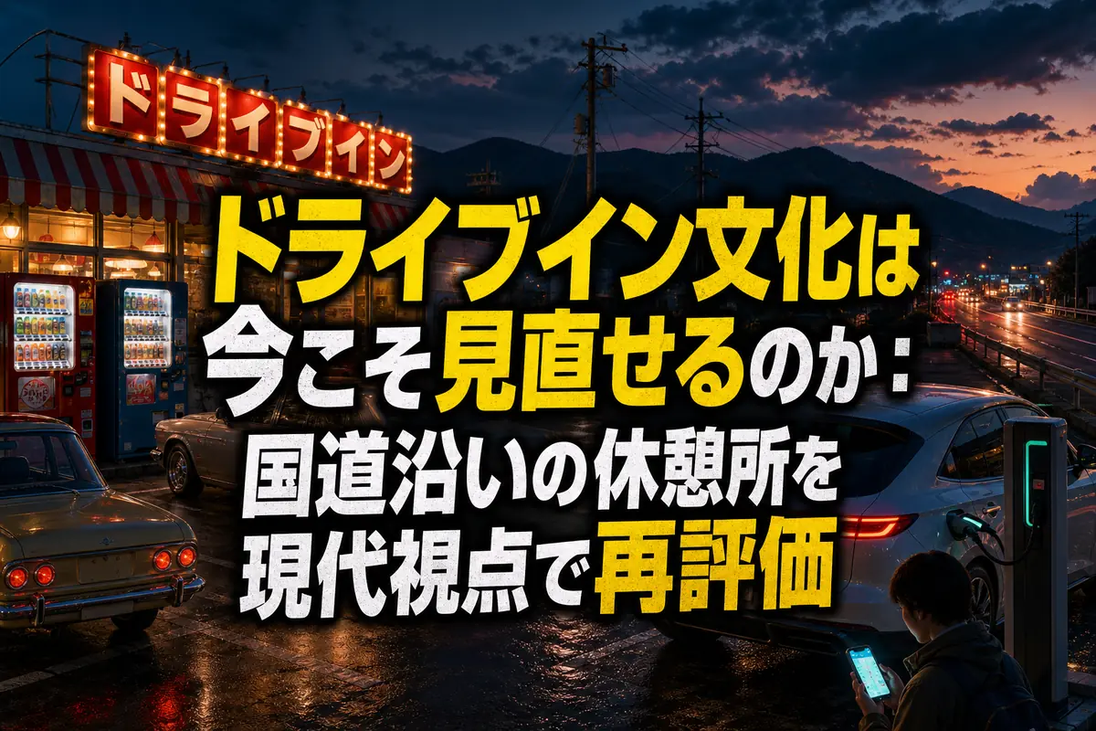ドライブイン文化は今こそ見直せるのか:国道沿いの休憩所を現代視点で再評価