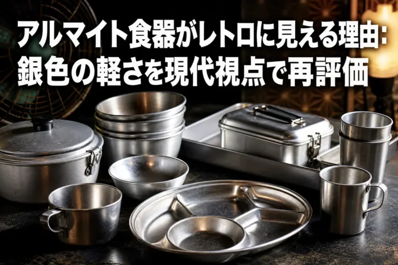 アルマイト食器がレトロに見える理由：銀色の軽さを現代視点で再評価