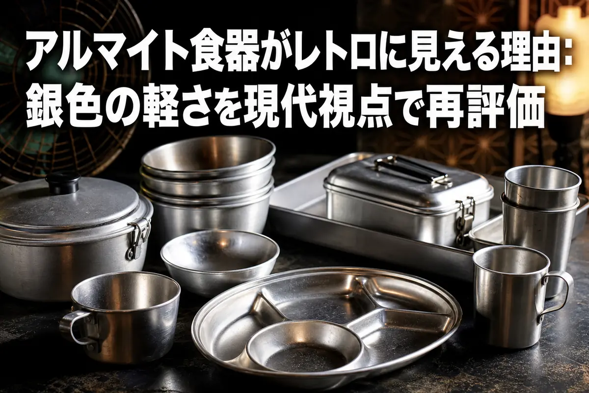アルマイト食器がレトロに見える理由:銀色の軽さを現代視点で再評価