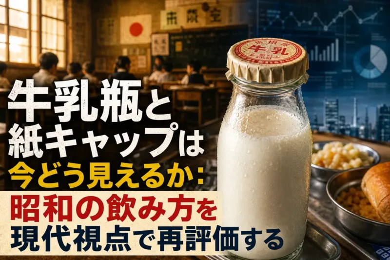 牛乳瓶と紙キャップは今どう見えるか：昭和の飲み方を現代視点で再評価する