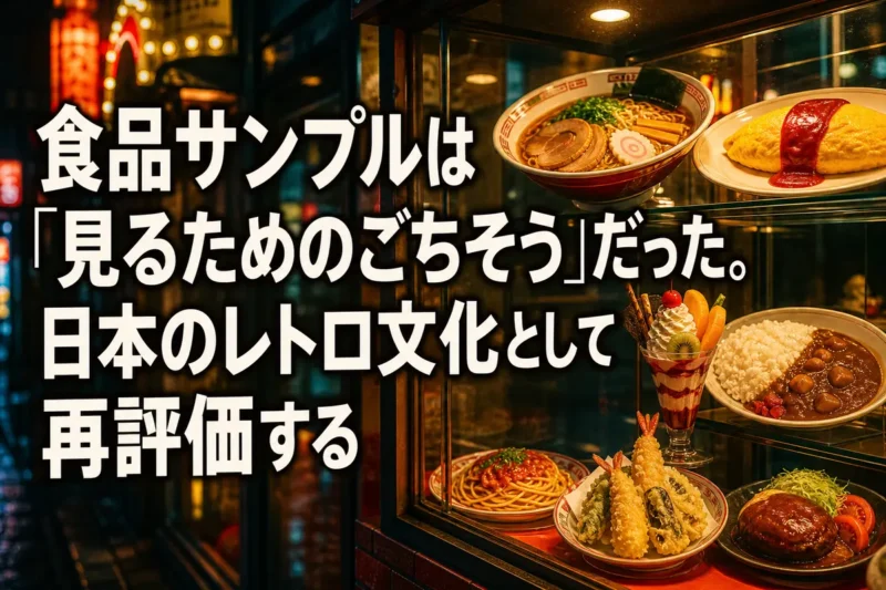 食品サンプルは「見るためのごちそう」だった。日本のレトロ文化として再評価する