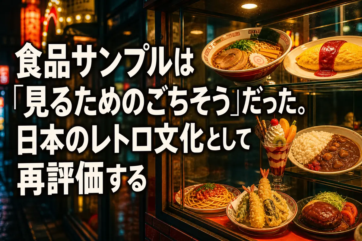 食品サンプルは「見るためのごちそう」だった。日本のレトロ文化として再評価する