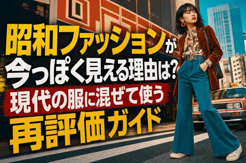 昭和ファッションが今っぽく見える理由は？現代の服に混ぜて使う再評価ガイド