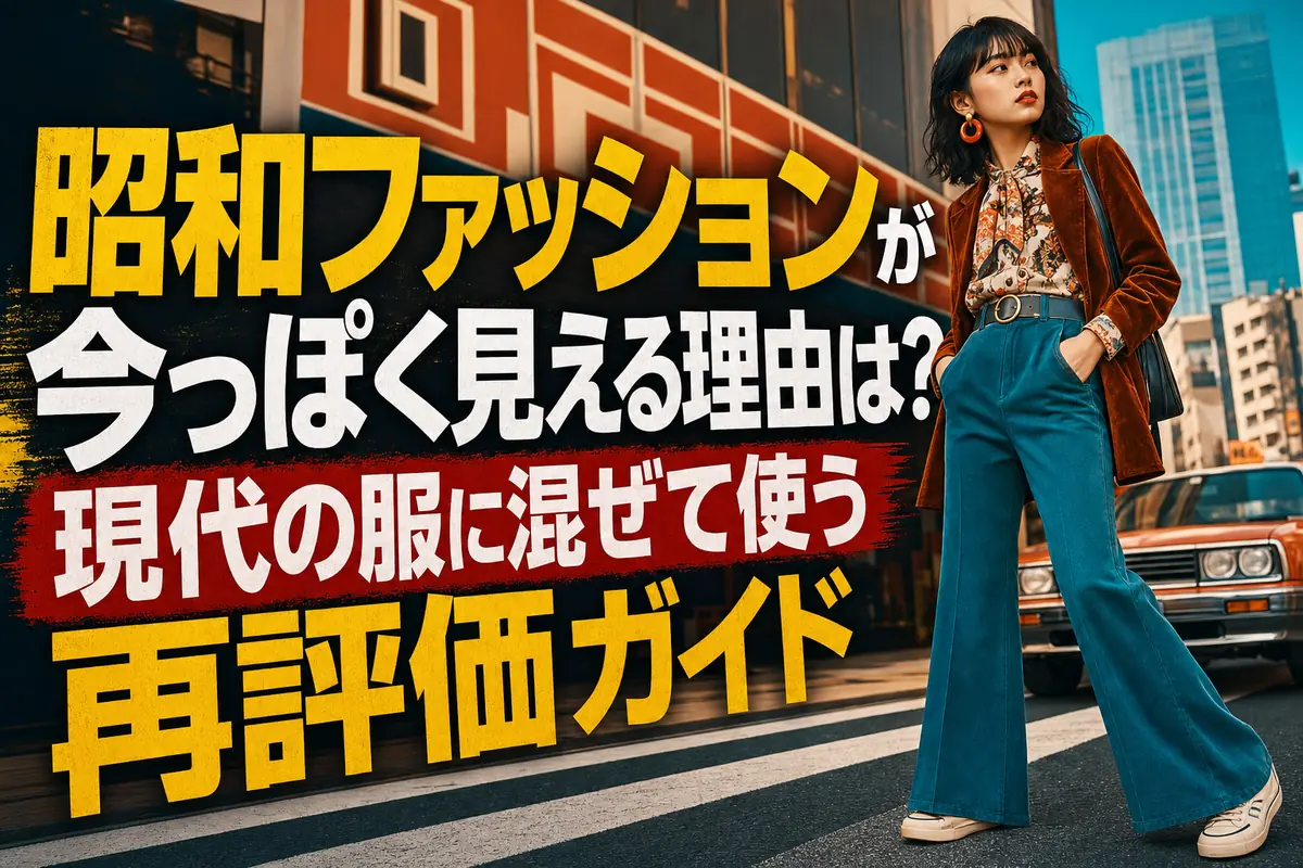 昭和ファッションが今っぽく見える理由は?現代の服に混ぜて使う再評価ガイド