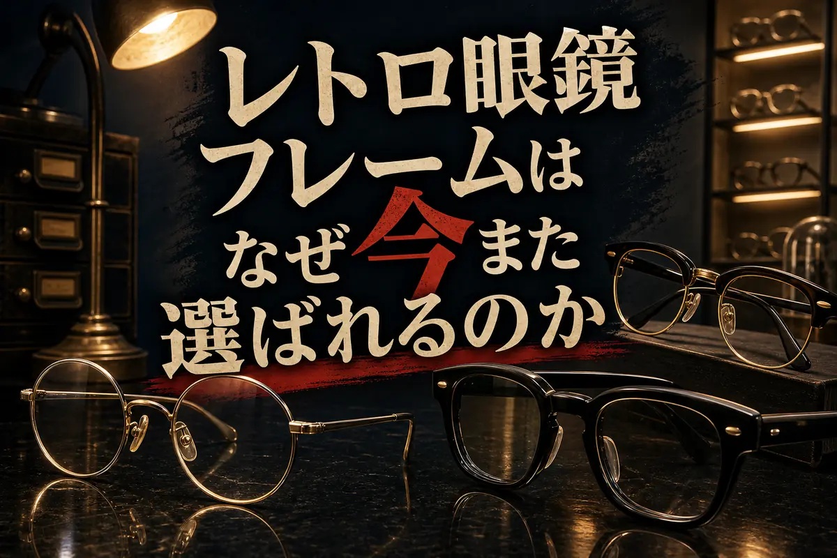 レトロ眼鏡フレームはなぜ今また選ばれるのか