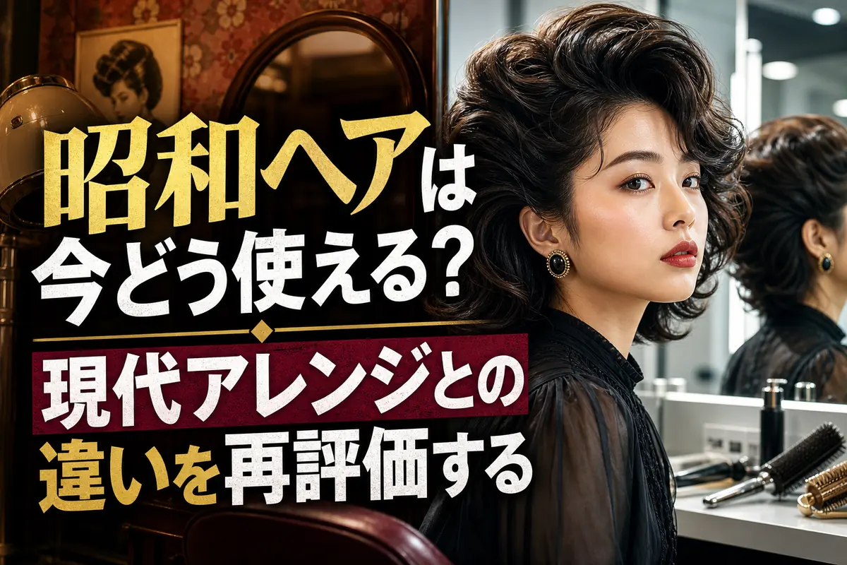昭和ヘアは今どう使える?現代アレンジとの違いを再評価する