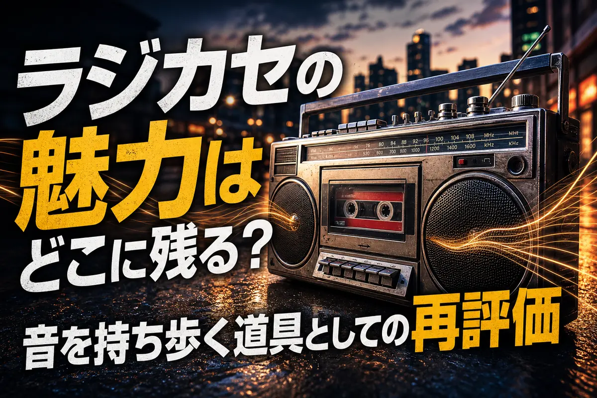ラジカセの魅力はどこに残る?音を持ち歩く道具としての再評価