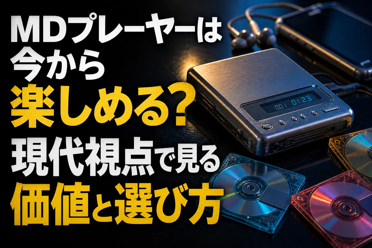 MDプレーヤーは今から楽しめる?現代視点で見る価値と選び方