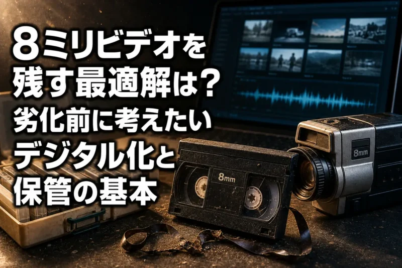 8ミリビデオを残す最適解は？劣化前に考えたいデジタル化と保管の基本