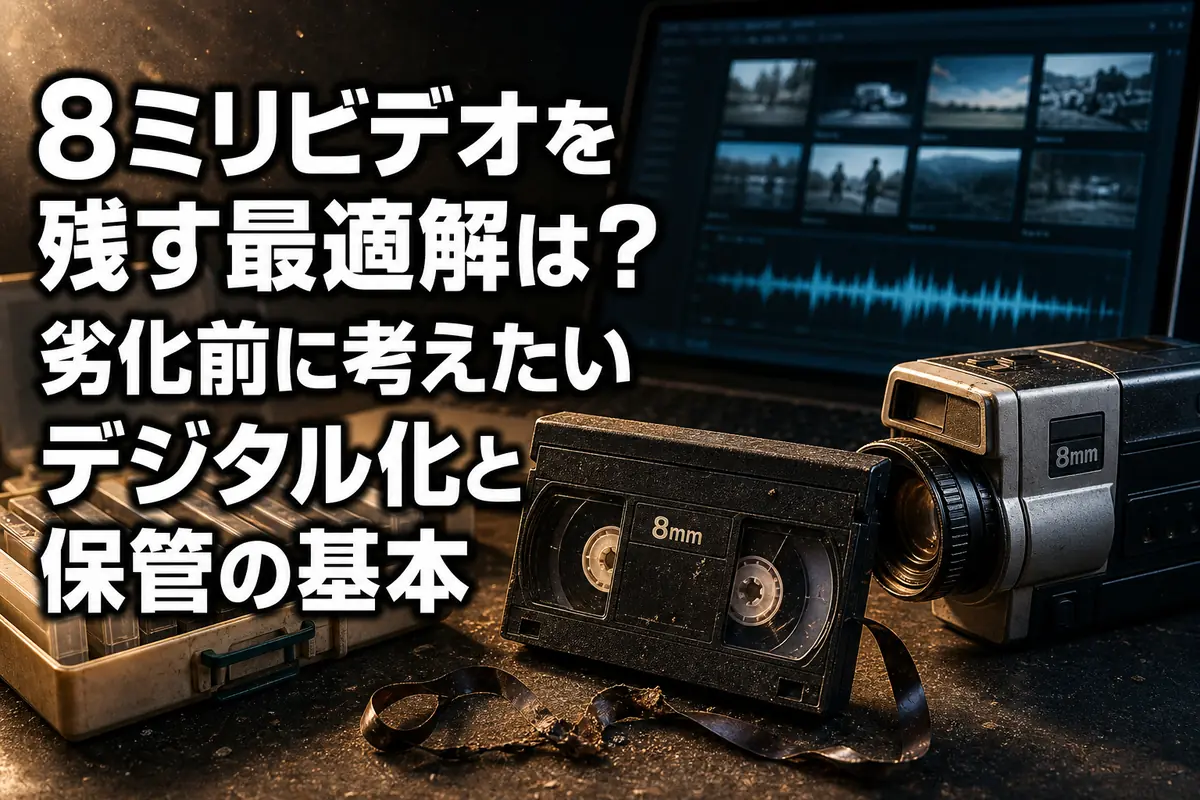 8ミリビデオを残す最適解は?劣化前に考えたいデジタル化と保管の基本
