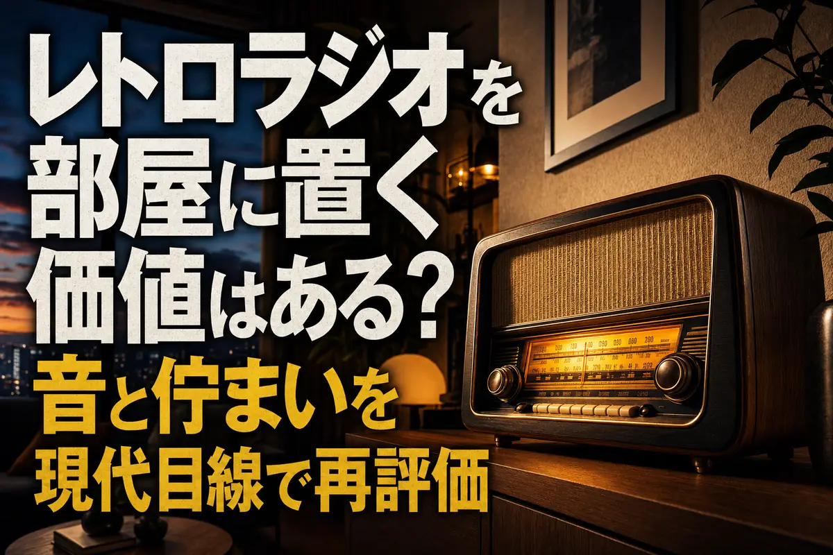 レトロラジオを部屋に置く価値はある?音と佇まいを現代目線で再評価