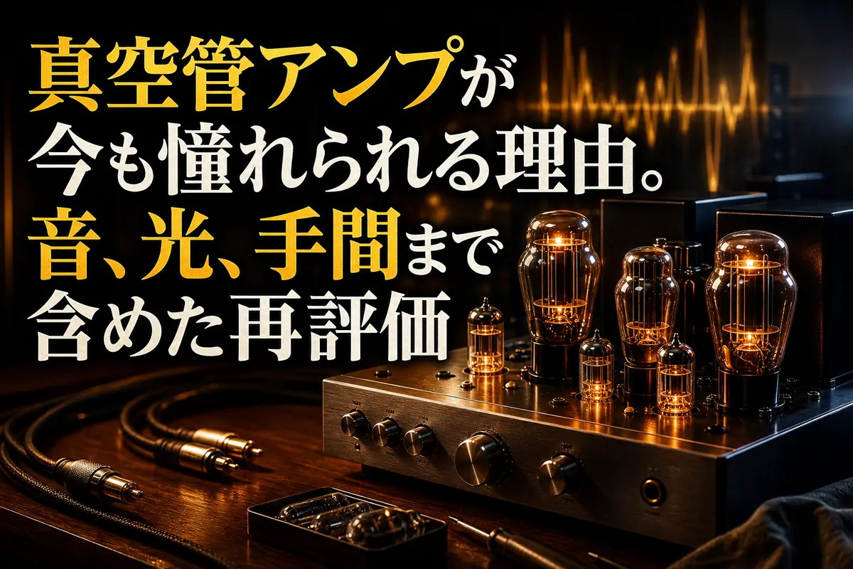 真空管アンプが今も憧れられる理由。音、光、手間まで含めた再評価