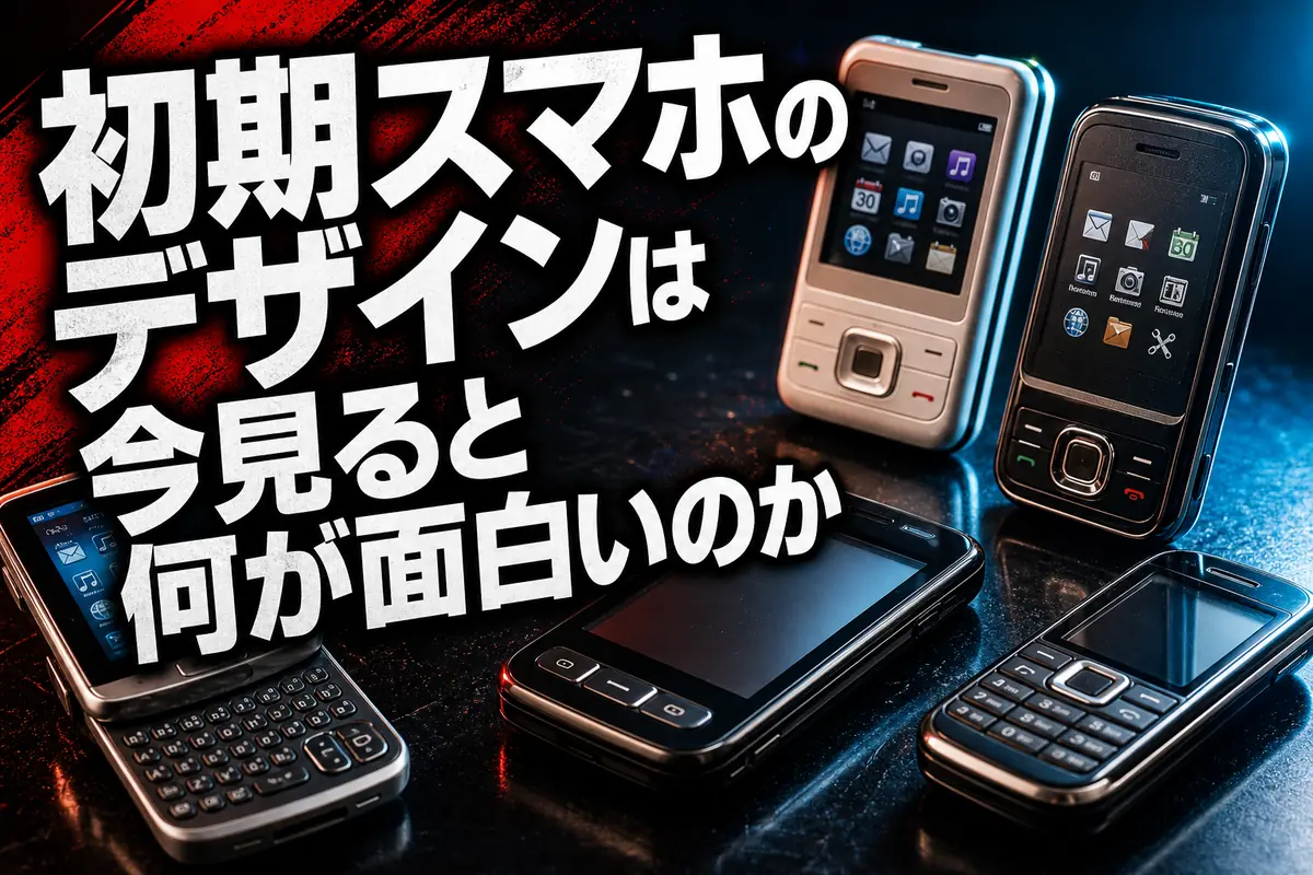 初期スマホのデザインは今見ると何が面白いのか