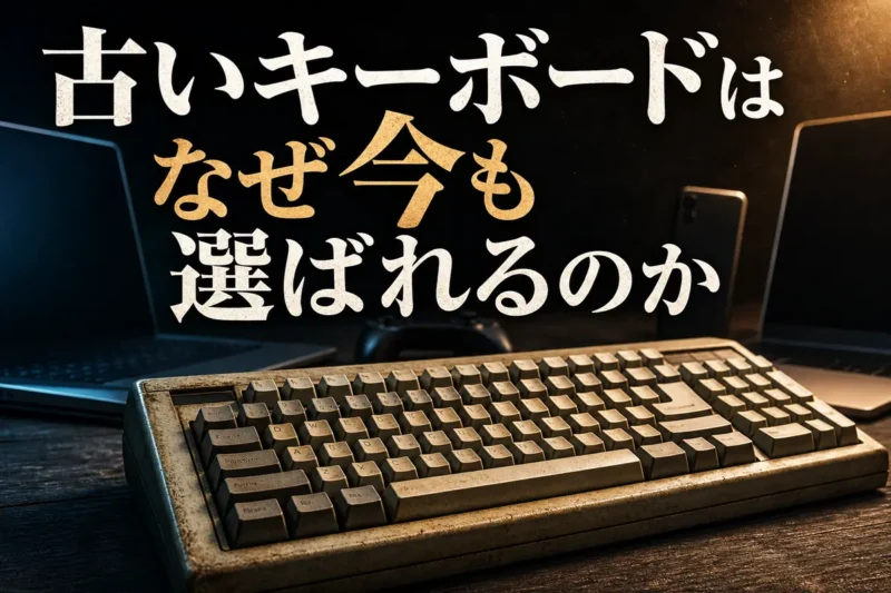 古いキーボードはなぜ今も選ばれるのか