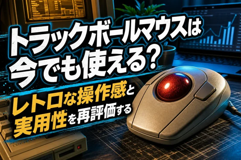 トラックボールマウスは今でも使える？レトロな操作感と実用性を再評価する