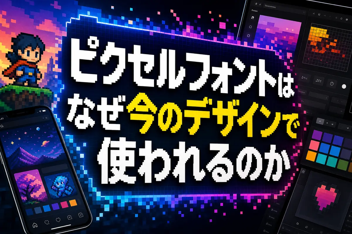 ピクセルフォントはなぜ今のデザインで使われるのか