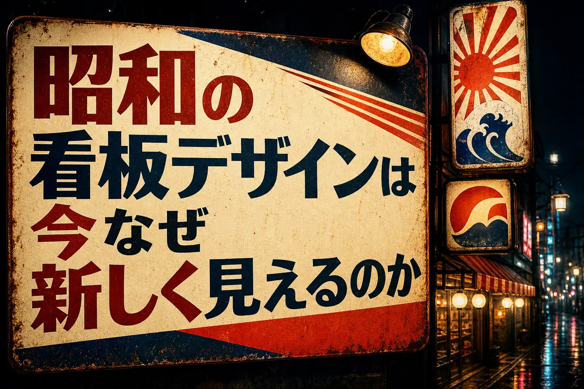 昭和の看板デザインは今なぜ新しく見えるのか