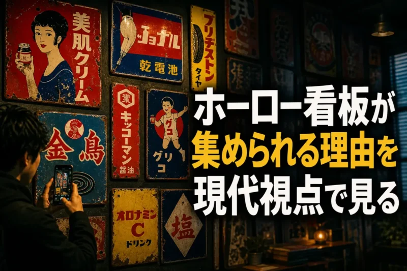 ホーロー看板が集められる理由を現代視点で見る