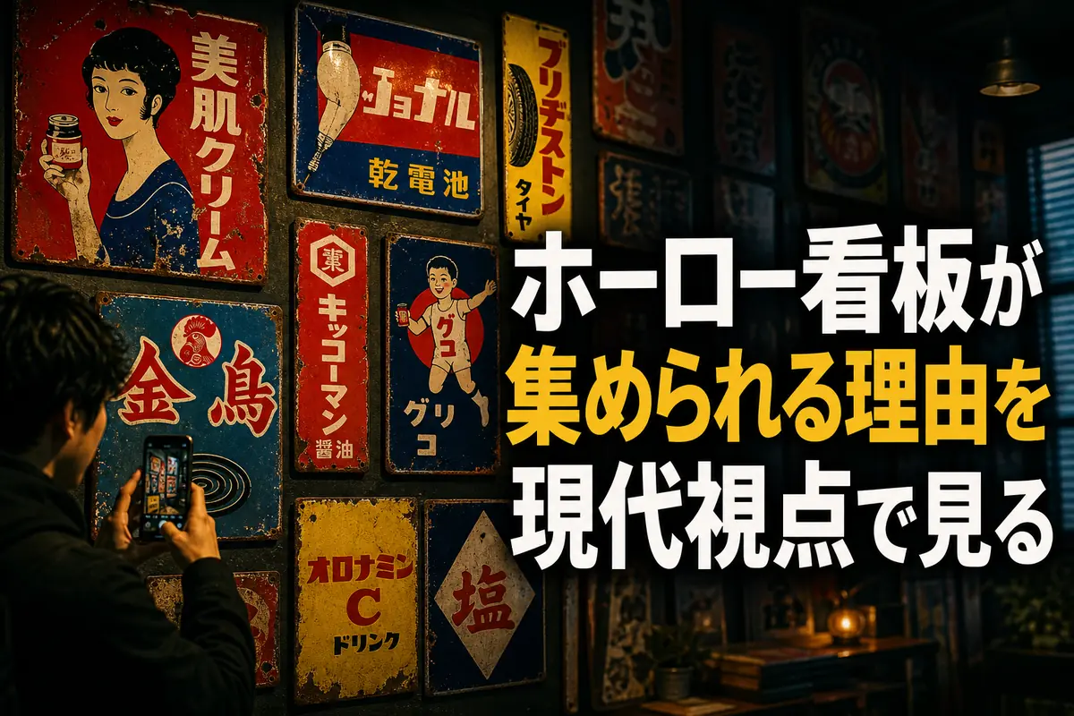 ホーロー看板が集められる理由を現代視点で見る